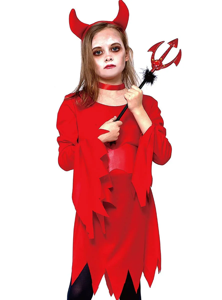 Little Red Devil Girls Halloween Costume