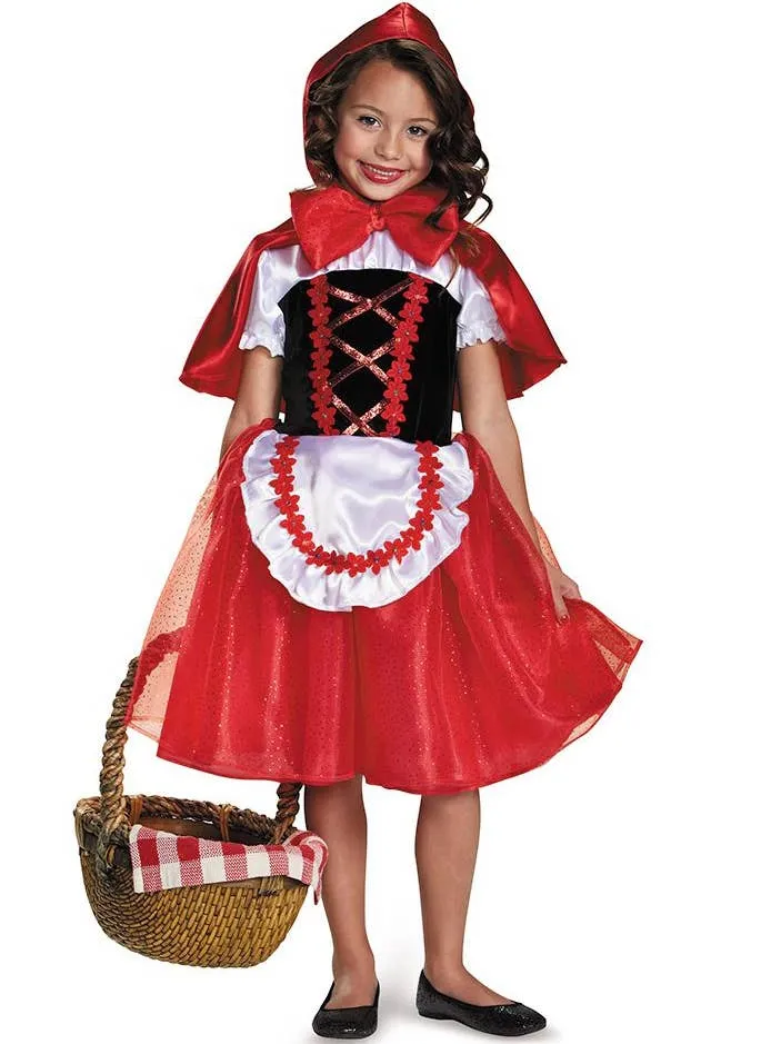 Little Red Riding Hood Deluxe Girls Costume