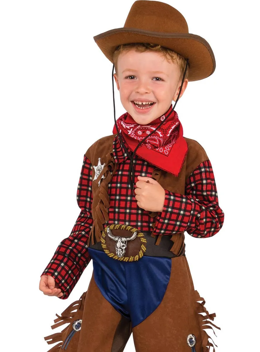 Little Wrangler Cowboy Boys Dress Up Costume