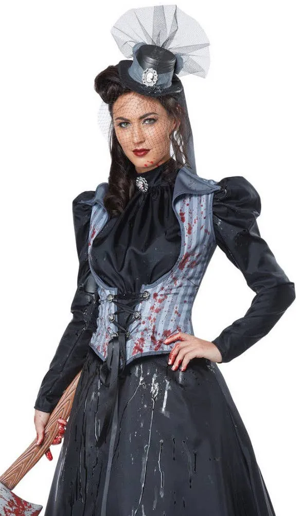 Lizzie Borden Axe Murderess Womens Halloween Costume