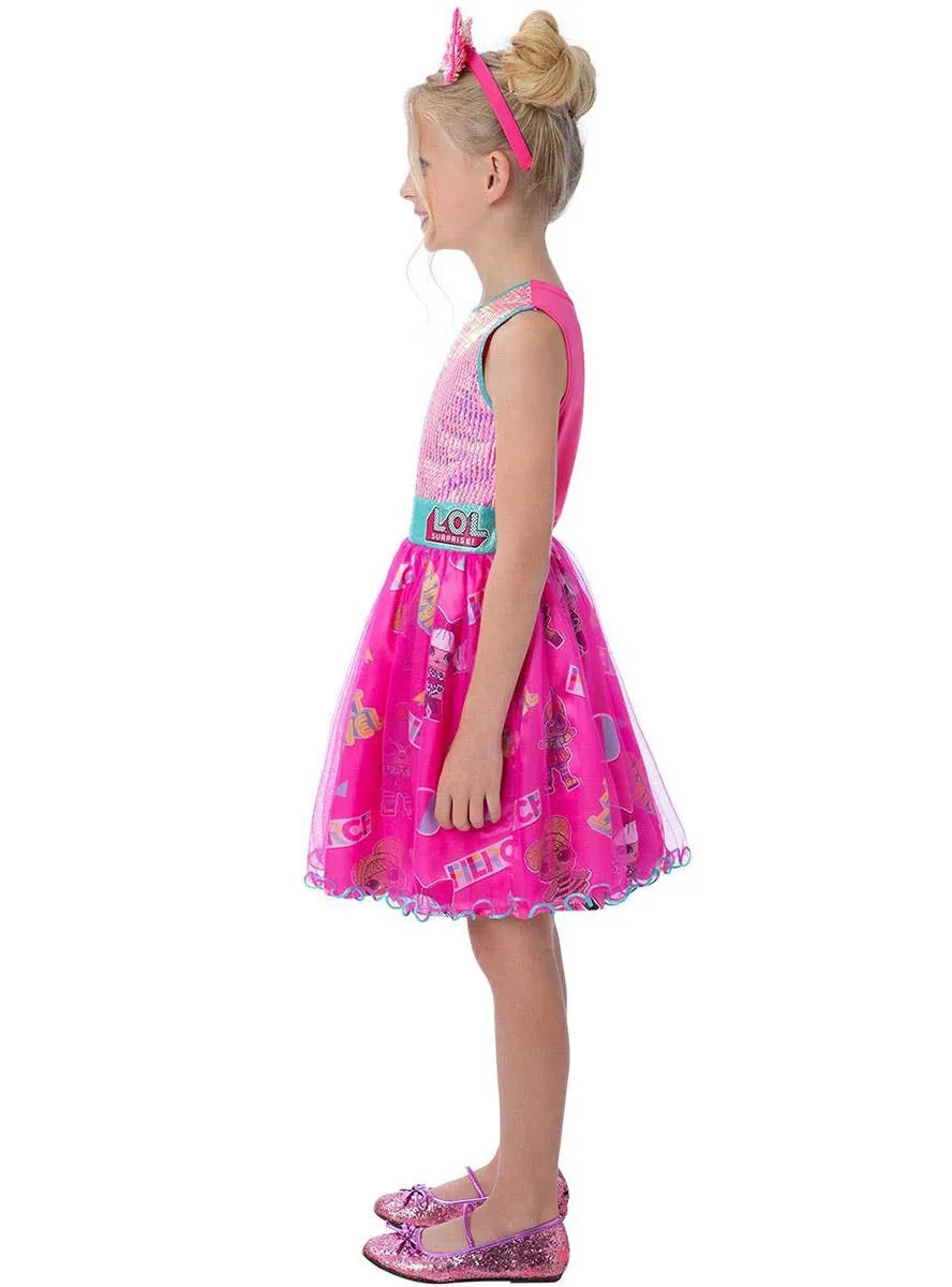 LOL Doll Pink Dress Girls Licensed Costume