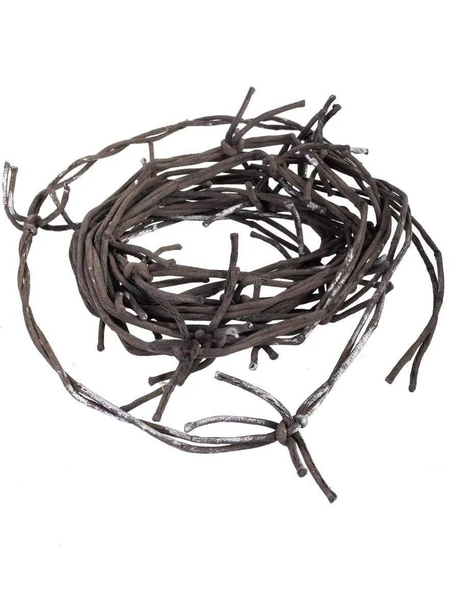 Long 12 Foot Fake Barbed Wire Halloween Decoration