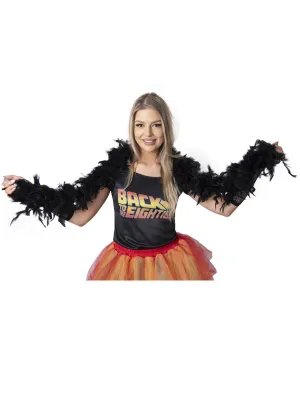 Long Black 150cm Feather Boa Costume Accessory