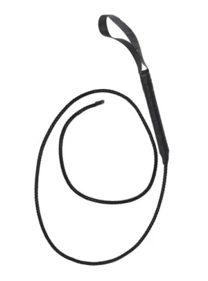 Long Black 2m Bull Whip Costume Accessory