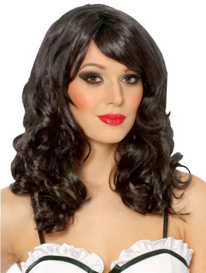 Long Black Curly Lolita Womens Costume Wig
