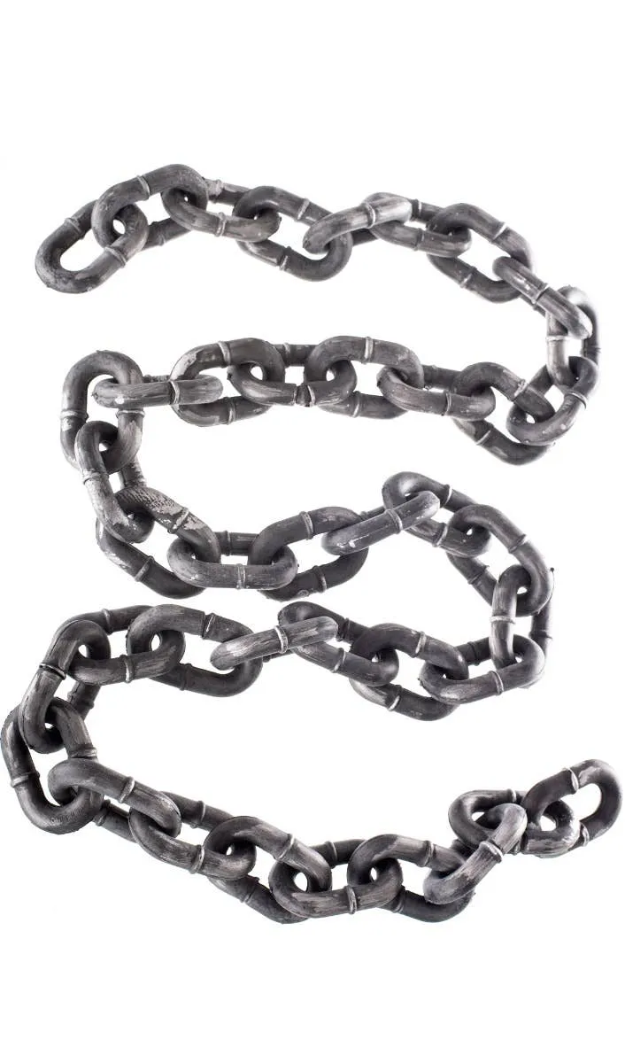 Long Chain Link Metal Look Creepy Halloween Costume Accessory