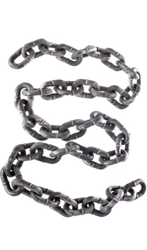 Long Chain Link Metal Look Creepy Halloween Costume Accessory