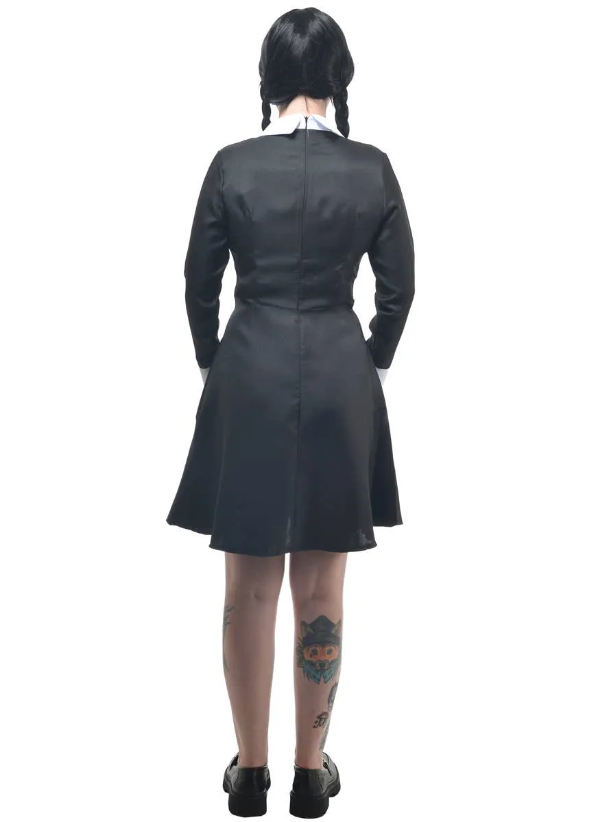 Long Sleeve Wednesday Addams Womens Halloween Costume