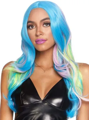 Long Wavy Mystic Hue Mermaid Costume Wig