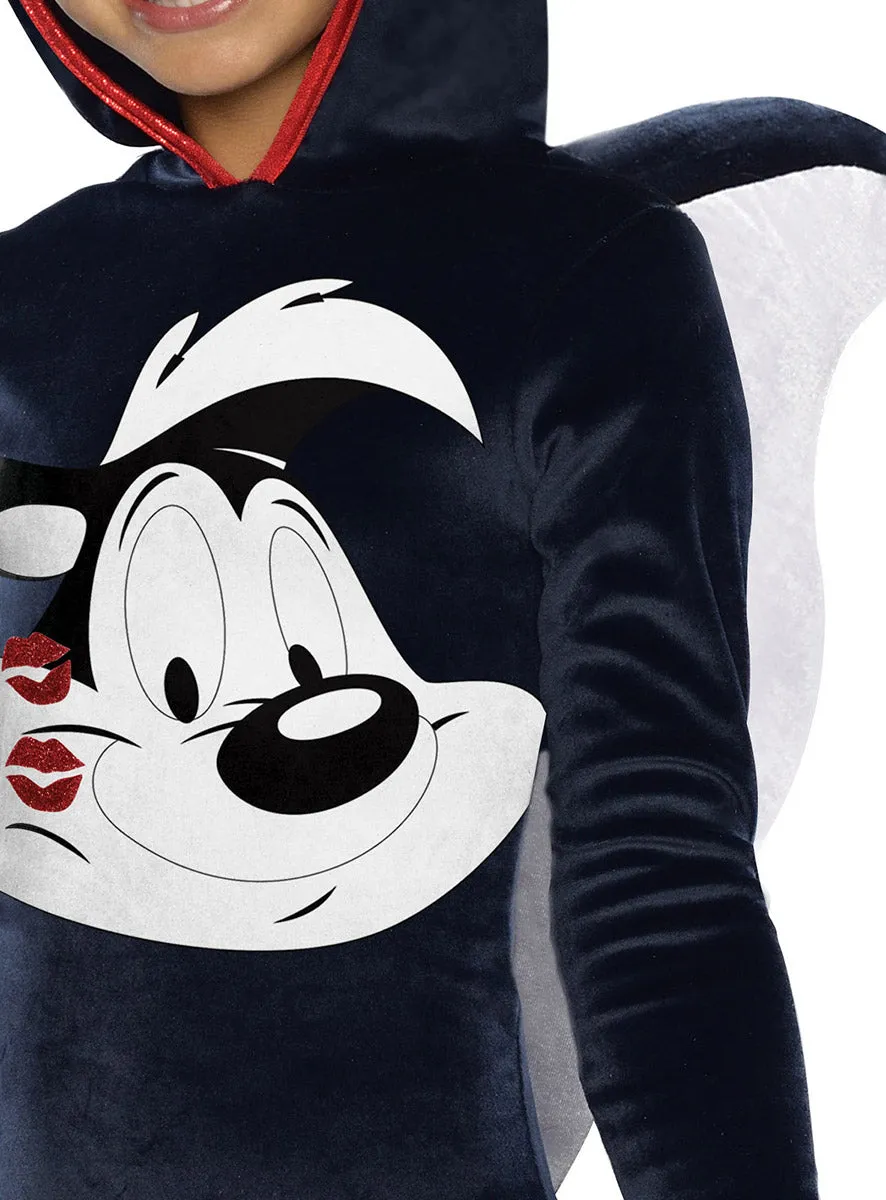 Looney Tunes Girls Cute Pepe Le Pew Costume