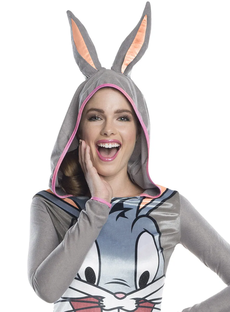 Looney Tunes Womens Hooded Bugs Bunny Costume