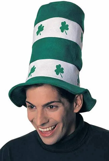 Lucky Green and White St Patrick's Day Novelty Hat