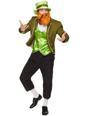 Lucky Green St Patrick's Day Mens Leprechaun Costume