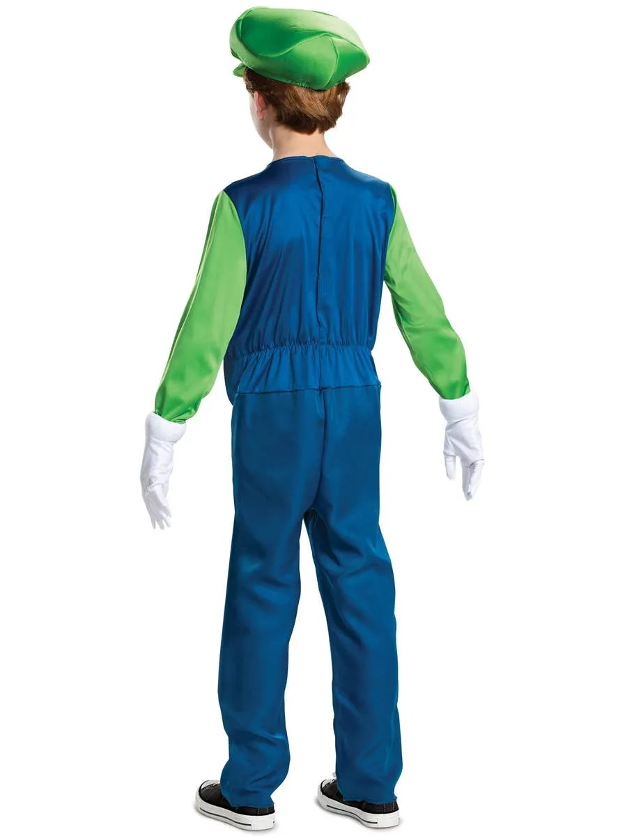 Luigi Super Mario Boys Gaming Character Costume