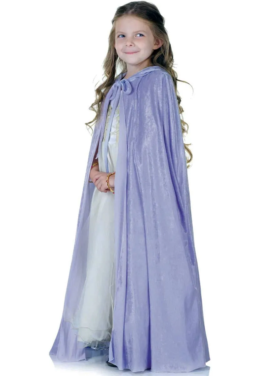 Luscious Lavender Purple Velvet Girls Costume Cape