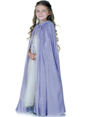 Luscious Lavender Purple Velvet Girls Costume Cape