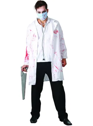 Mad Doctor Adults Blood Splattered Halloween Costume