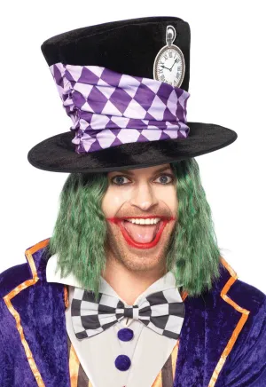 Mad Hatter Black Velvet Costume Hat