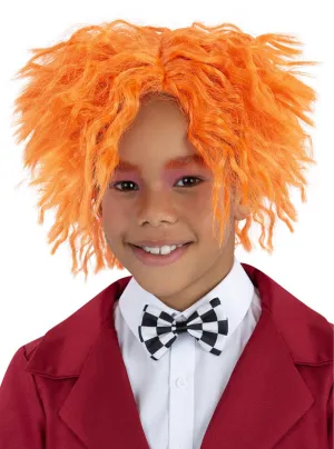 Mad Hatter Boys Curly Orange Costume Wig