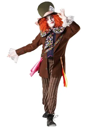 Mad Hatter Mens Wonderland Fairytale Costume