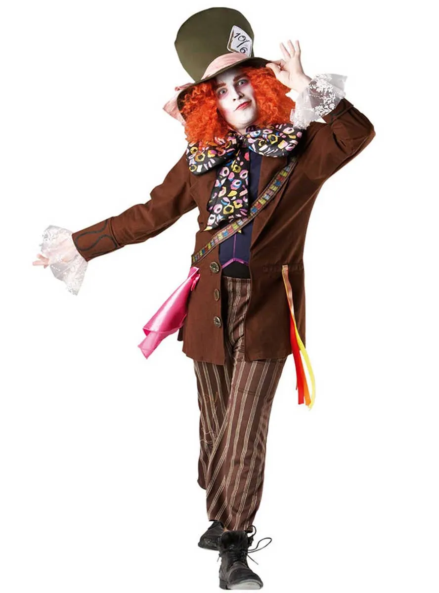 Mad Hatter Mens Wonderland Fairytale Costume
