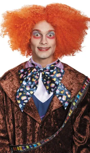 Mad Hatter Orange Frizzy Costume Wig