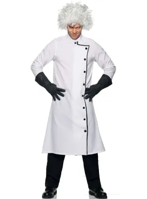 Mad Scientist Mens White Lab Coat Halloween Costume