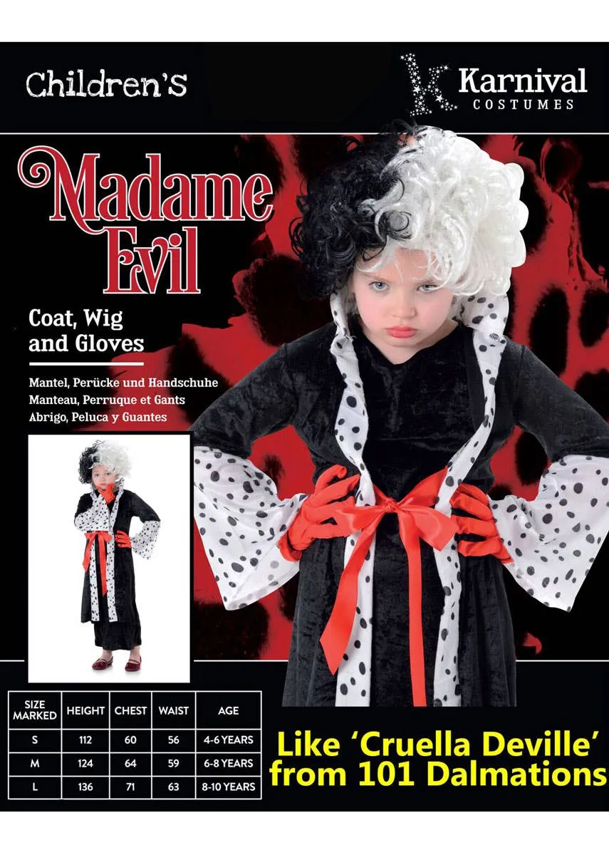 Madame Evil Girls Book Week Costume