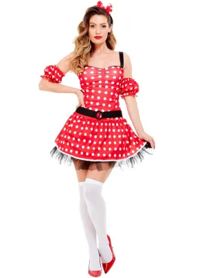 Madame Mouse Womens Polka Dot Costume