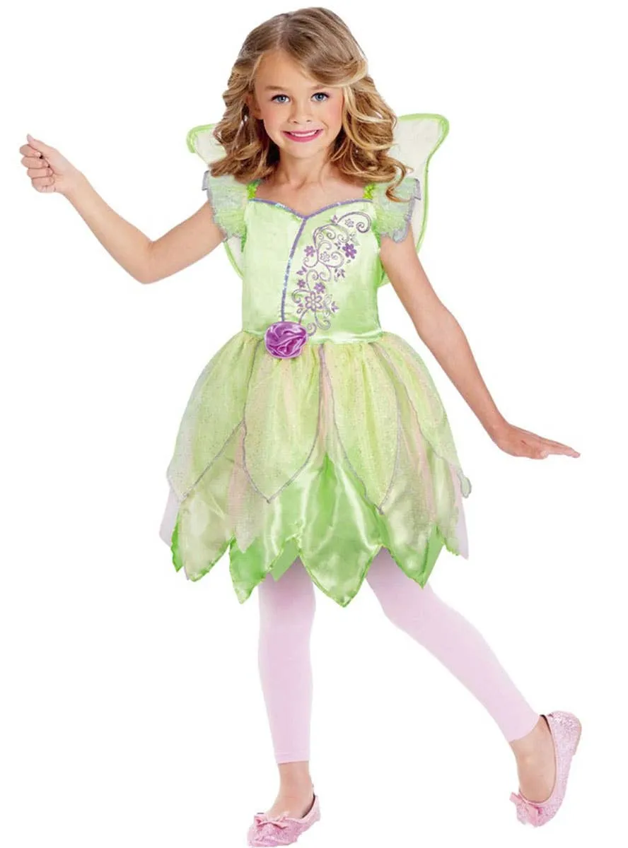 Magical Green Fairy Girls Dress Up Costume