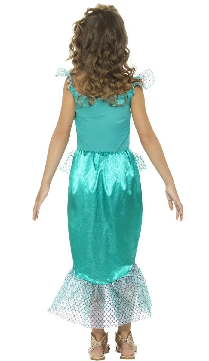 Magical Green Mermaid Girls Book Week Costume