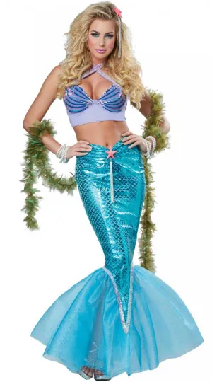 Magical Mermaid Deluxe Sexy Womens Costume