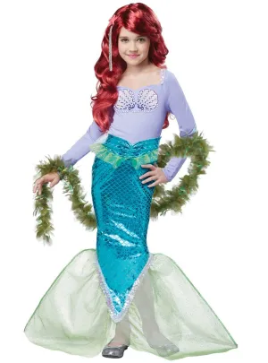 Magical Underwater Mermaid Girls Fancy Dress Costume