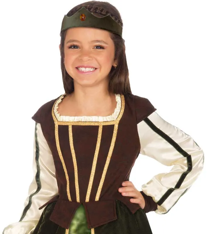 Maid Marion Girls Medieval Costume