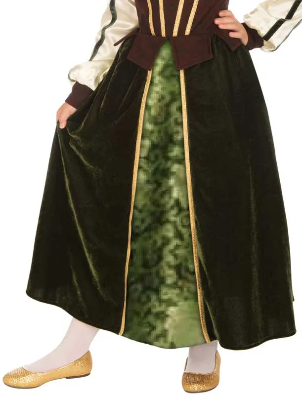 Maid Marion Girls Medieval Costume