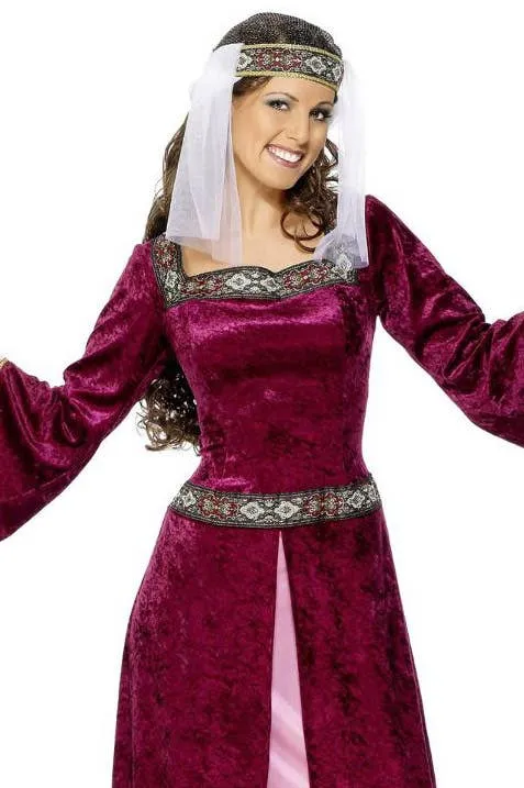 Maid Marion Womens Renaissance Fancy Dress Costume