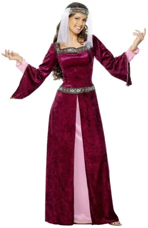 Maid Marion Womens Renaissance Fancy Dress Costume