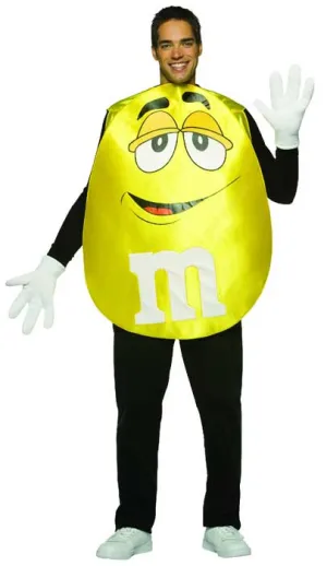 M&M's Yellow Mens Character Costume