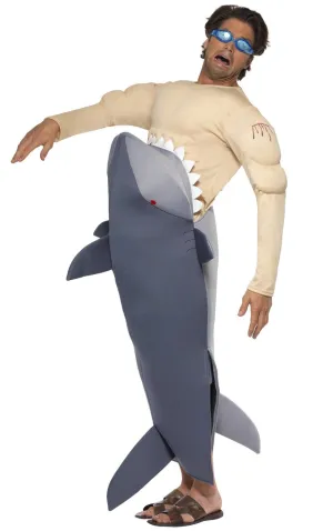 Man Eating Shark Adults Funny Costume