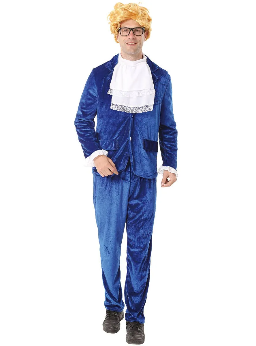 Man of Mystery Mens Blue Austin Powers Costume