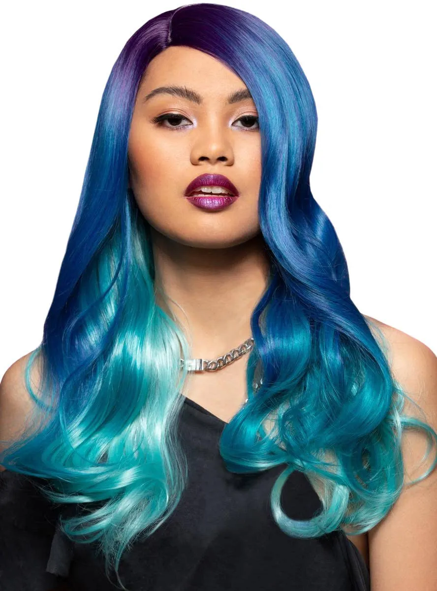 Manic Panic Queen Mermaid Blue Ombre Womens Costume Wig