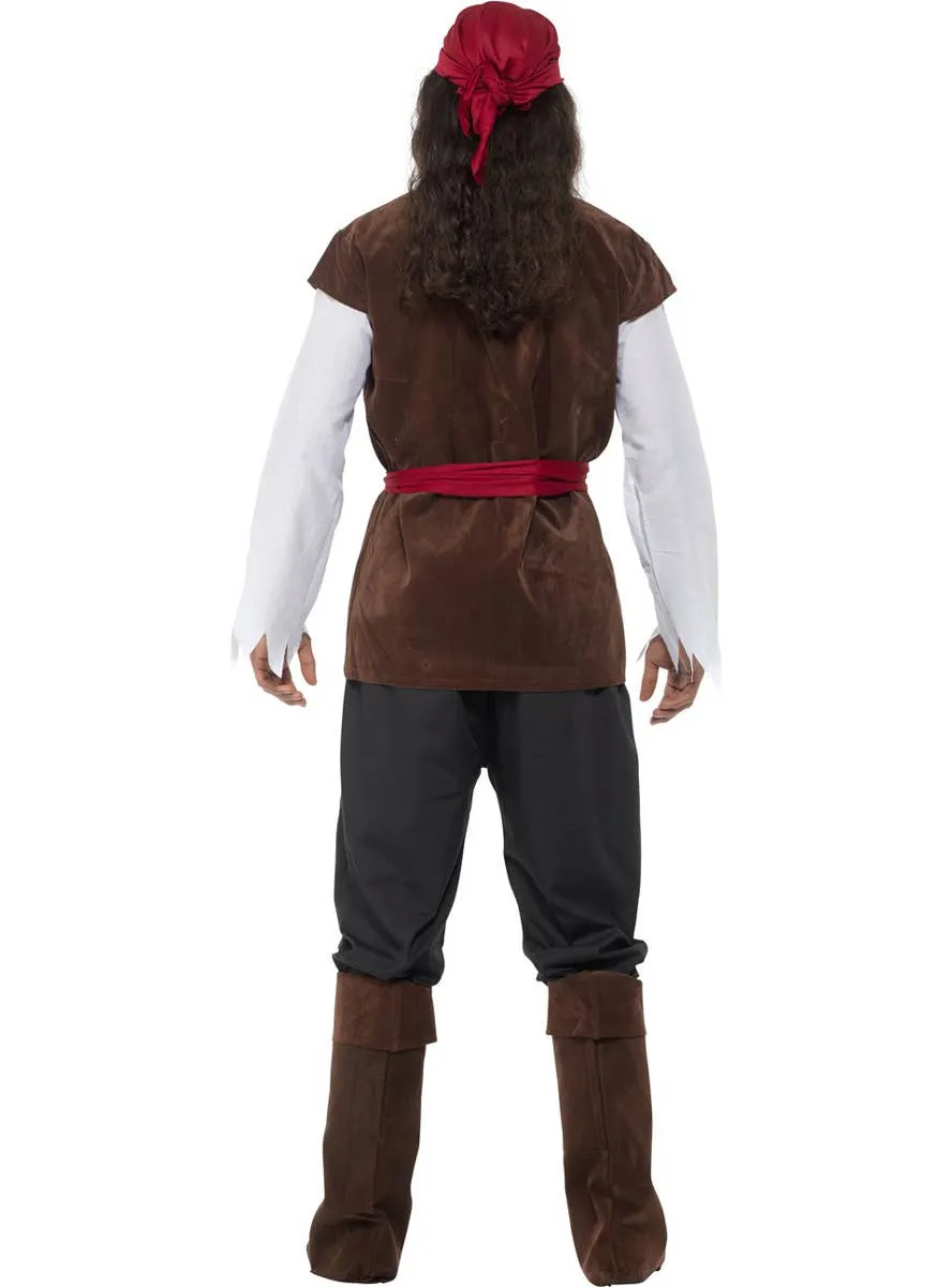Marauder Pirate Captain Mens Fancy Dress Costume