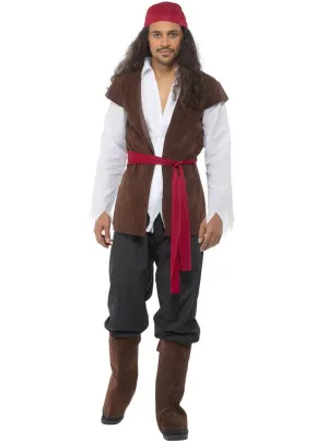 Marauder Pirate Captain Mens Fancy Dress Costume
