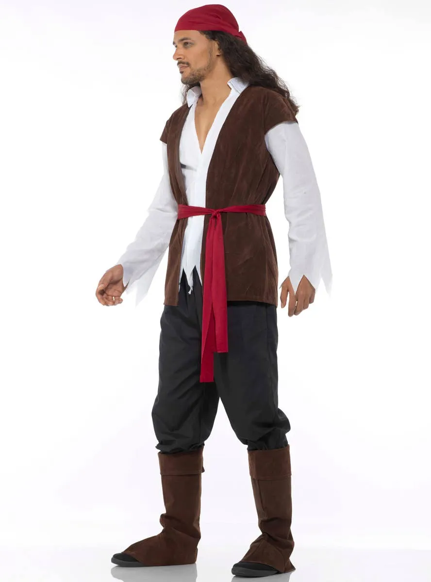 Marauder Pirate Captain Mens Fancy Dress Costume