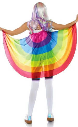 Mardi Gras Rainbow Cape Wings Accessory