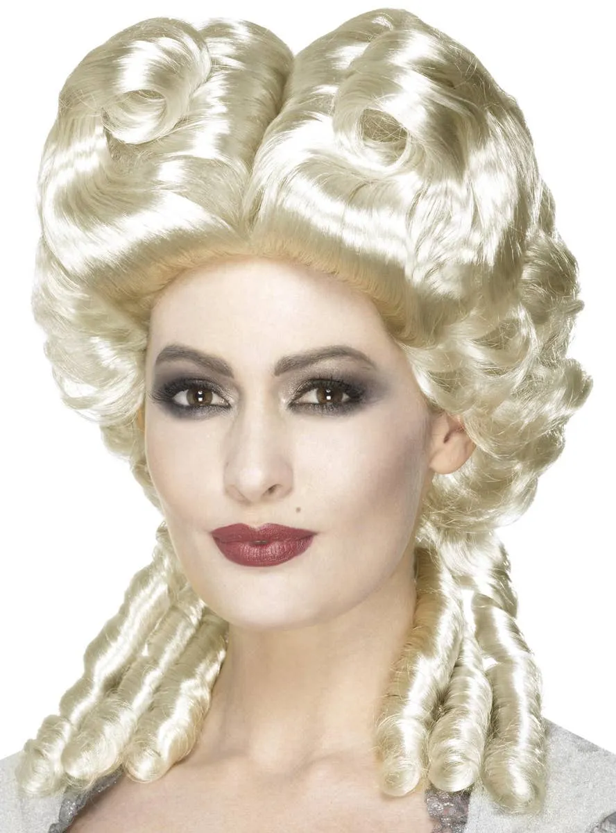 Marie Antoinette White Pouf Upstyle Costume Wig