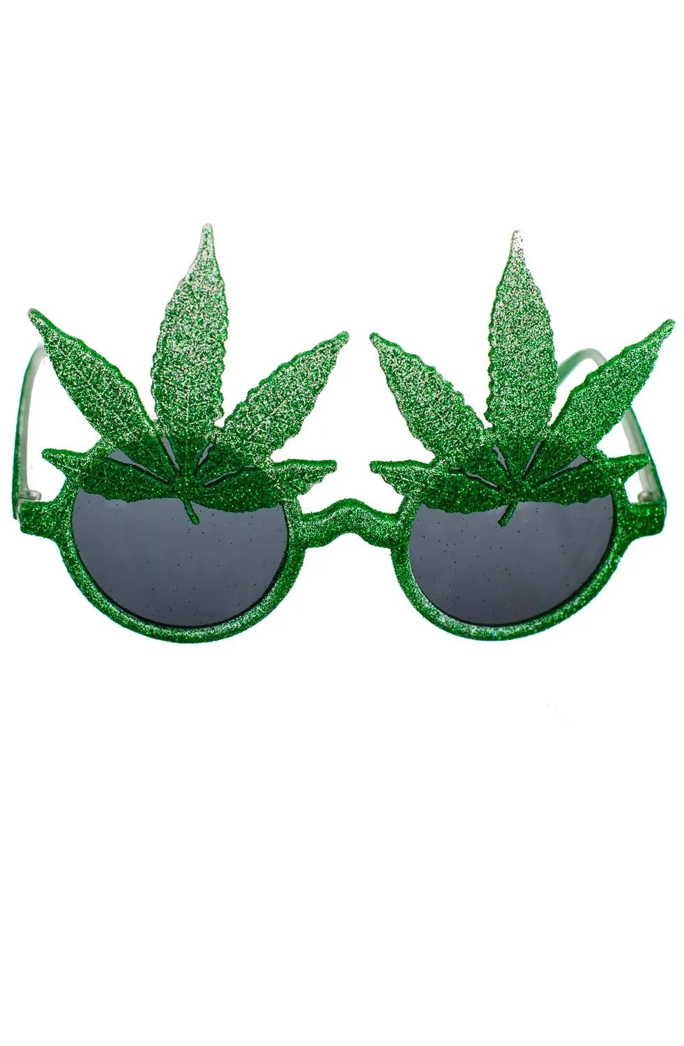 Marijuana Leaf Hippie Costume Glasses