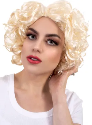 Marilyn Monroe Curly Blonde Womens Costume Wig