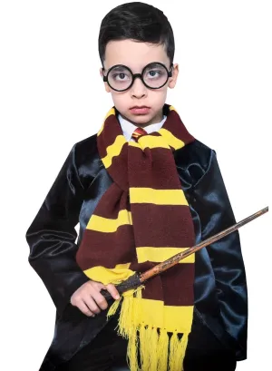 Maroon and Yellow Wizard Costume Scarf