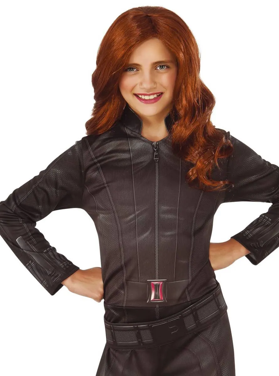 Marvel Avengers Girls Black Widow Fancy Dress Costume